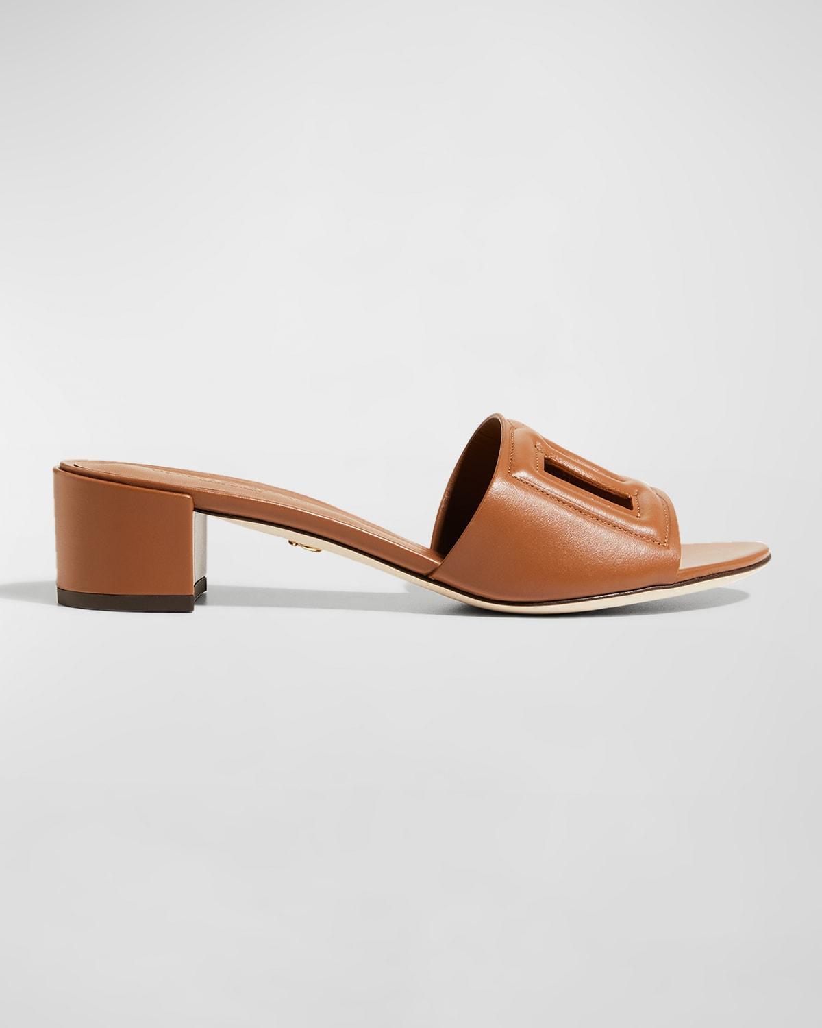 Womens Interlocking DG 40 Leather Mules product image