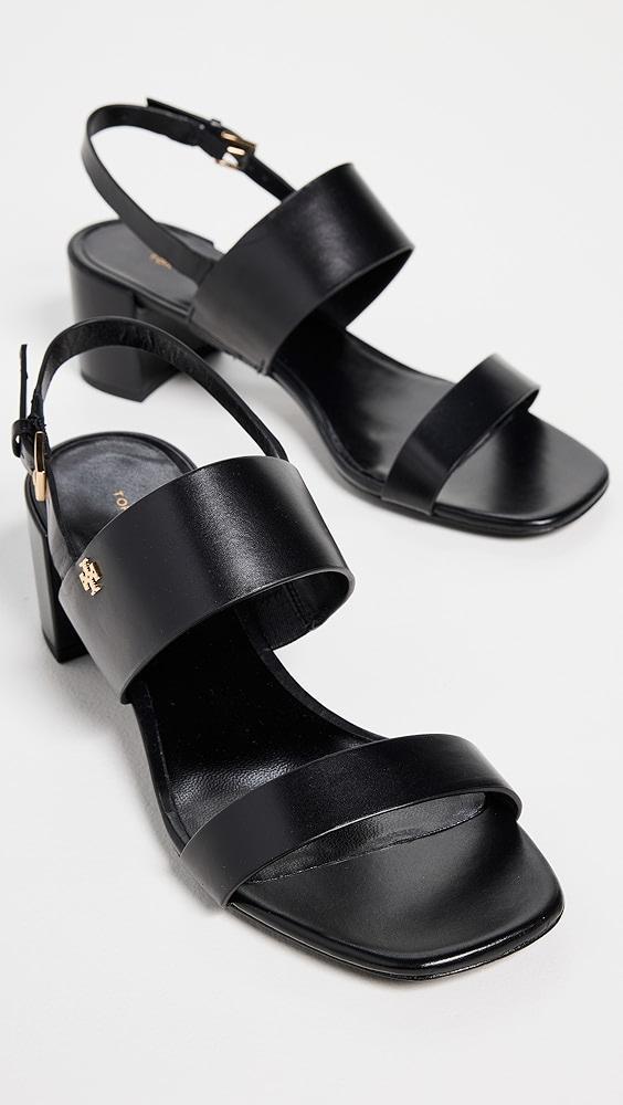 Tory Burch Double T Heel Sandals 50mm | Shopbop Product Image