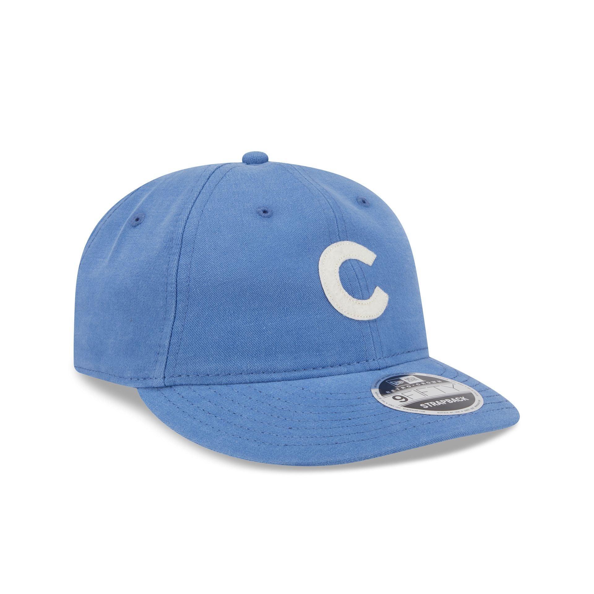 Chicago Cubs Canvas Felt Retro Crown 9FIFTY Adjustable Hat Male Product Image