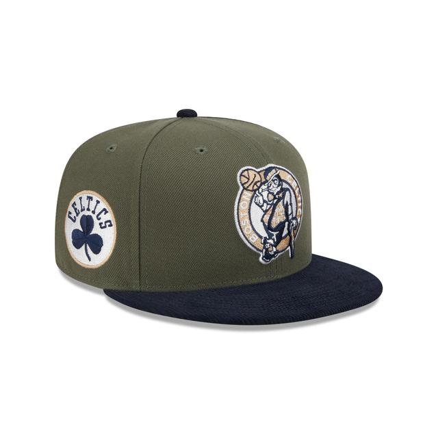 Boston Celtics Olive Green 59FIFTY Fitted Hat Male Product Image