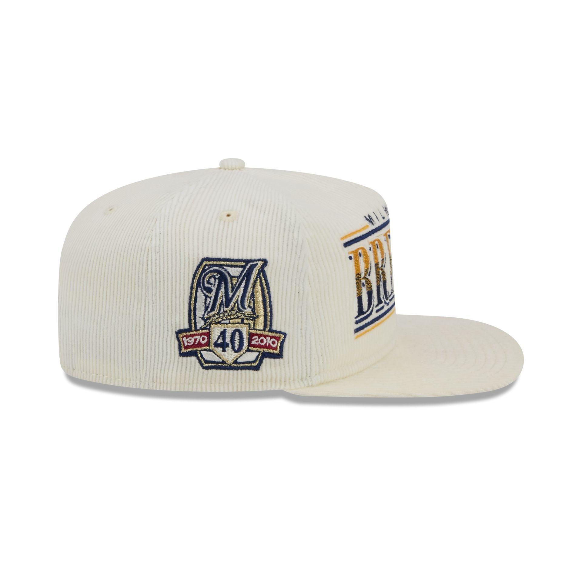 Milwaukee Brewers Throwback Corduroy Golfer Hat Male Product Image