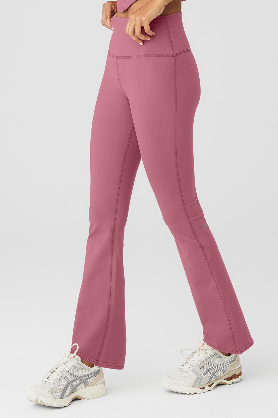 Alo Yoga | Airbrush High-Waist 7/8 Bootcut Legging Pink Product Image