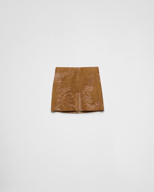 Leather miniskirt Product Image