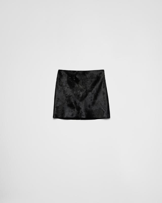 Leather miniskirt Product Image