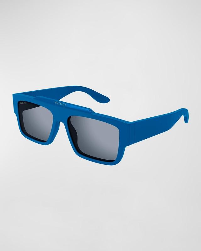 Men's GG1460Sm Acetate Rectangle Sunglasses Product Image