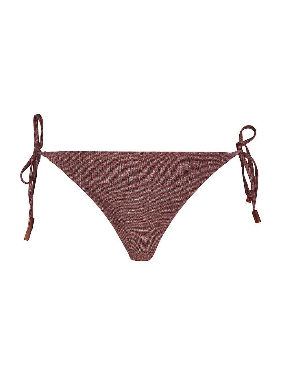 Womens Changeant Tie Bikini Bottom Product Image