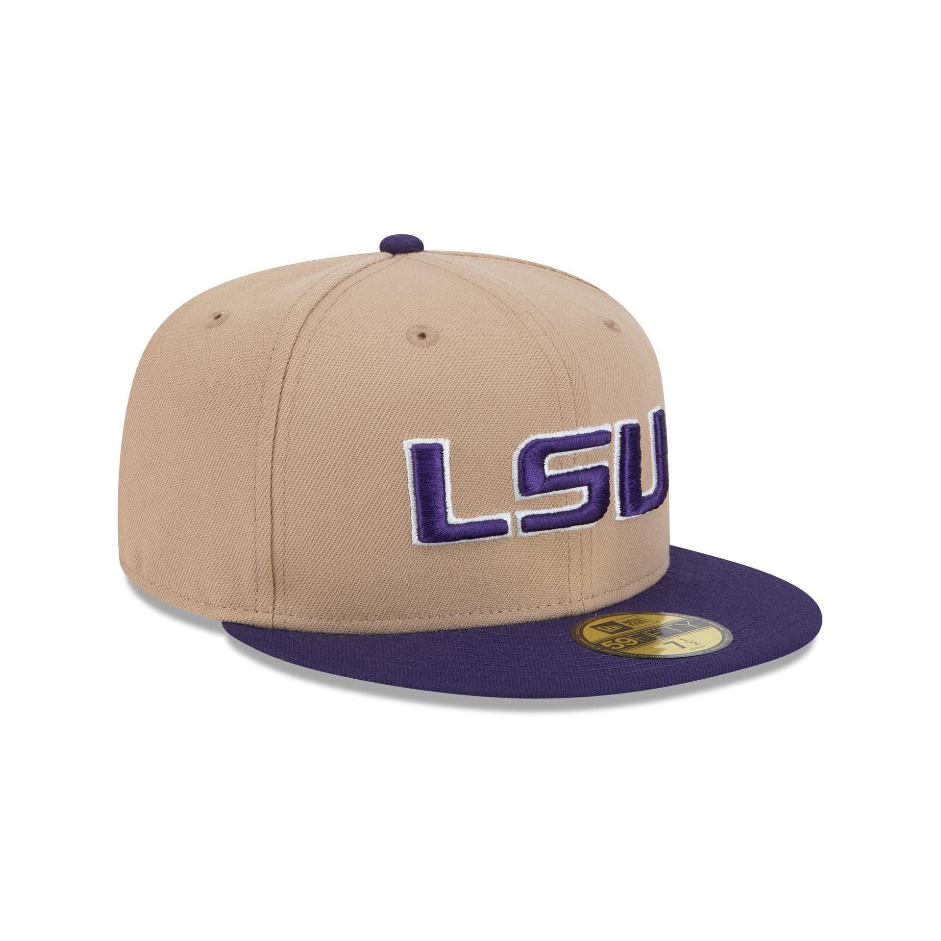 LSU Tigers Camel 59FIFTY Fitted Hat Male Product Image