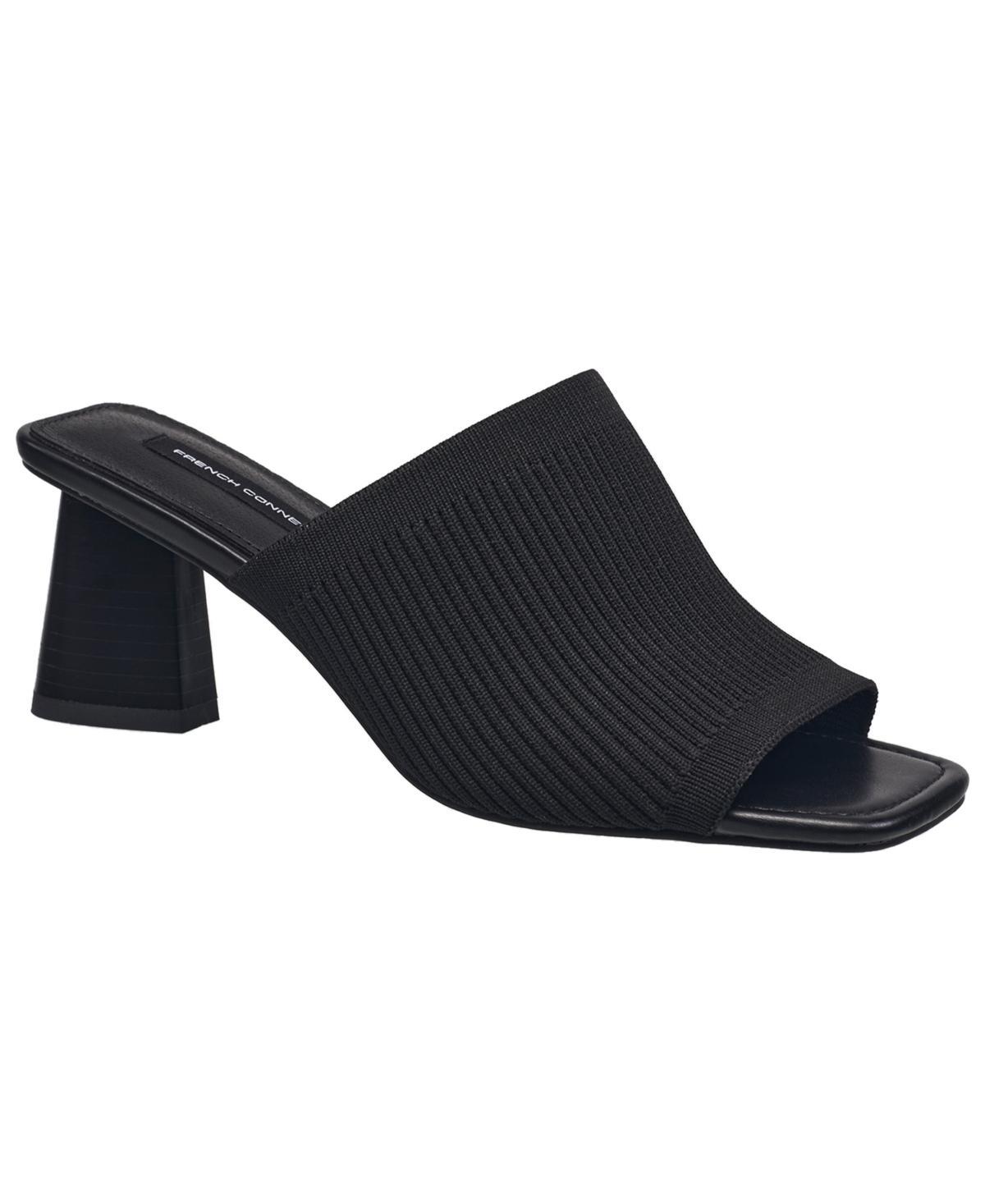 French Connection Womens Knit Styles Slip On Block Heel Sandal Product Image