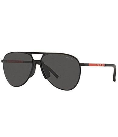 Prada Pilot 59mm Matte Black Aviator Sunglasses Product Image