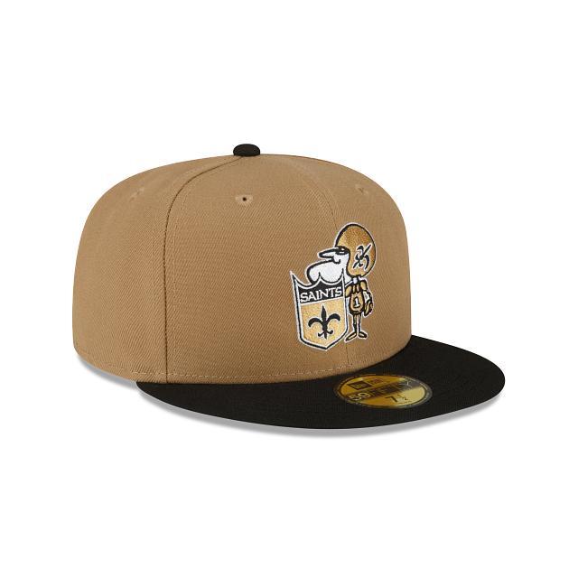 New Orleans Saints Throwback 59FIFTY Fitted Hat Male Product Image