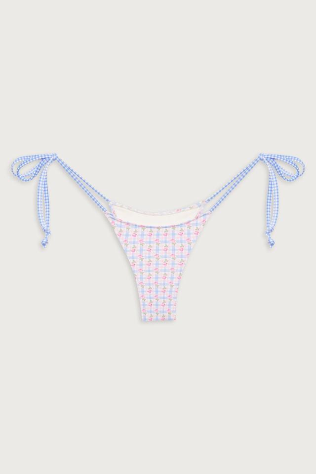 Divine Plaid Skimpy Bikini Bottom - Rose Picnic Product Image