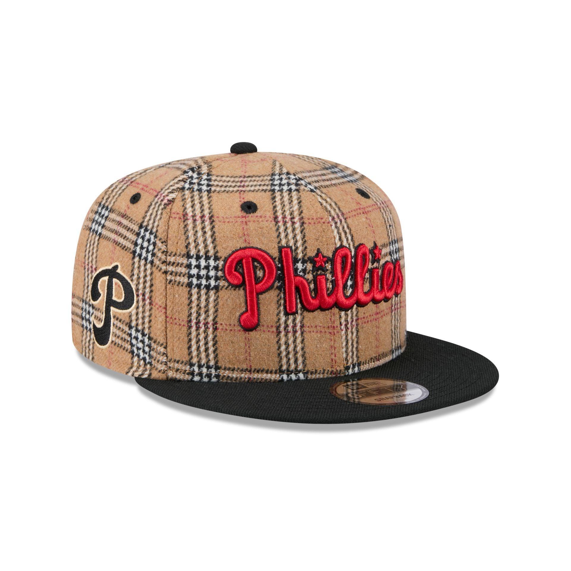 Philadelphia Phillies Tan Tartan 9FIFTY Snapback Hat Male Product Image