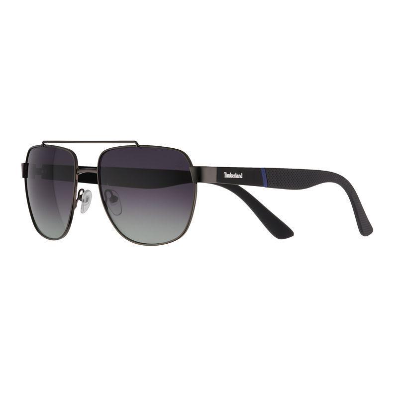 Mens Timberland 59mm Polarized Oversized Navigator Sunglasses Product Image