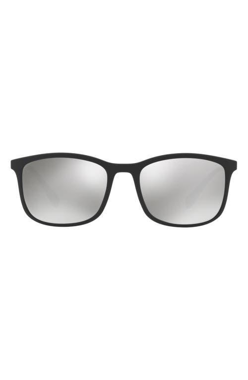 Prada Sport 56mm Mirrored Rectangle Sunglasses Product Image