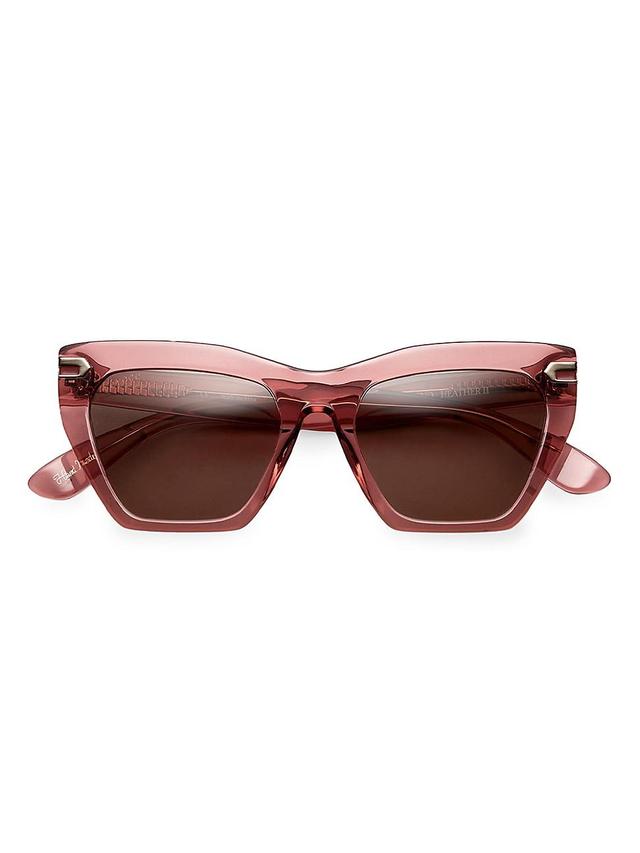 Womens Heather 51MM Squared Cat-Eye Sunglasses Product Image