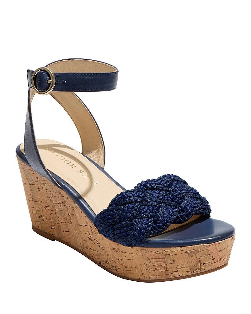 Jack Rogers Dumont Woven Rope Wedge (Midnight) Women's Sandals Product Image