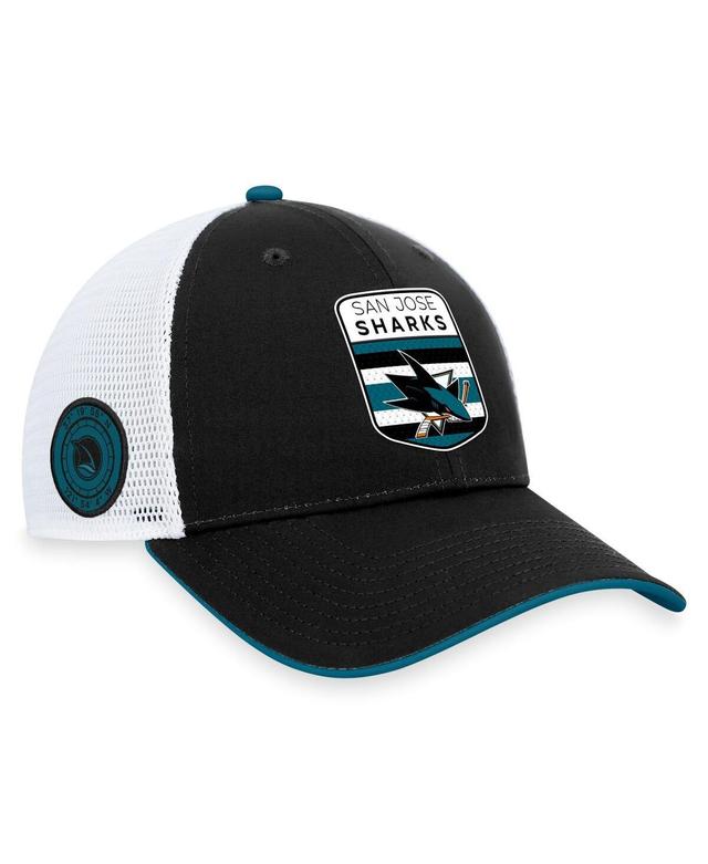 Mens Fanatics Black San Jose Sharks 2023 Nhl Draft On Stage Trucker Adjustable Hat Product Image