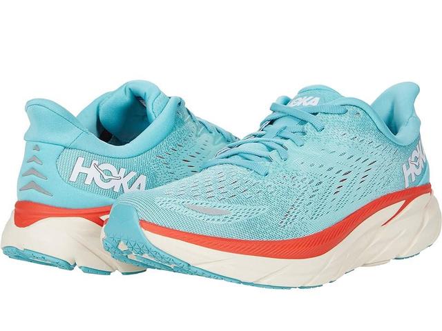 Hoka Women's Clifton 8 (Aquarelle/Eggshell ) Women's Shoes Product Image