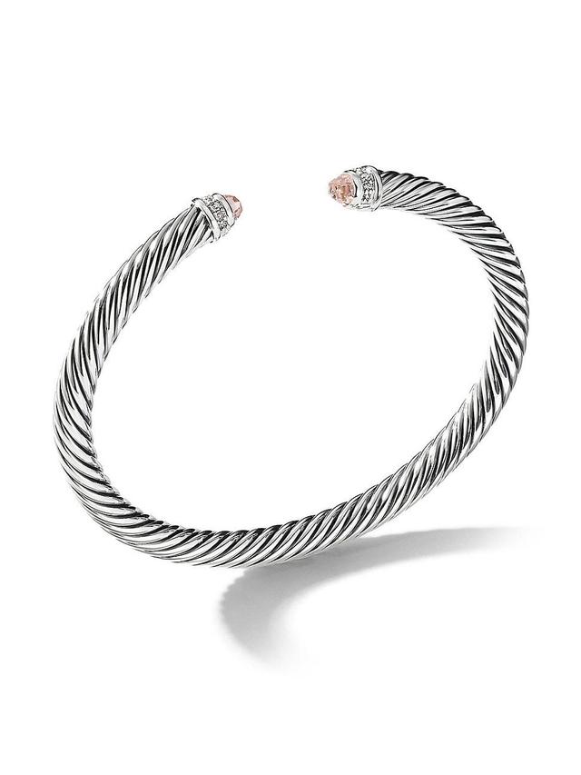 Womens Cable Classics Color Bracelet with Pav Diamonds Product Image