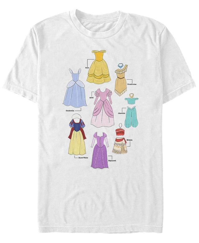 Mens Disney Princess Dresses Collage tee Product Image