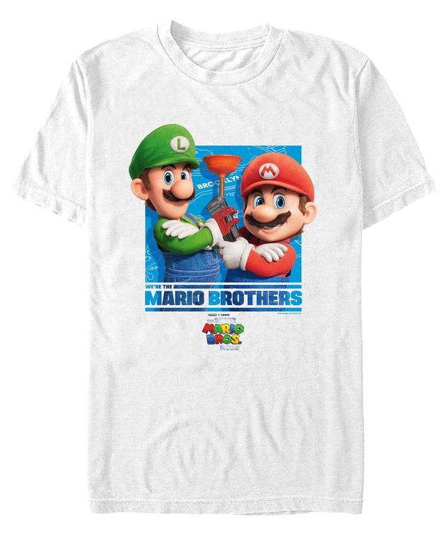 Mens The Super Mario Bros. Movie Plumber Brothers Graphic Tee Product Image