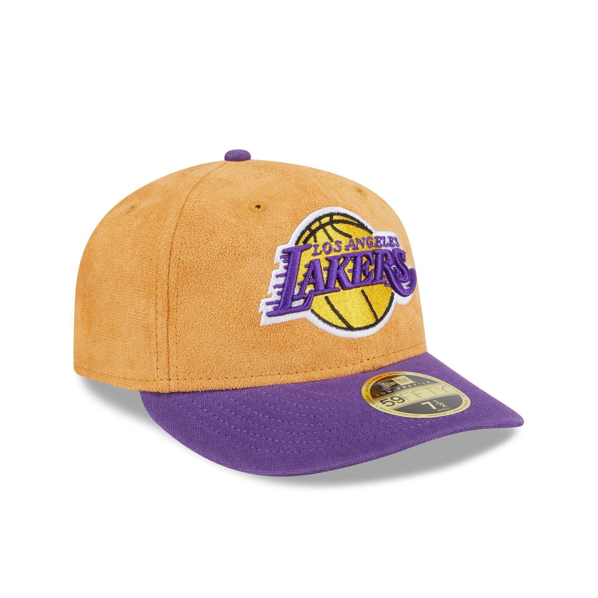 Los Angeles Lakers Tan Texture Low Profile 59FIFTY Fitted Hat Male Product Image