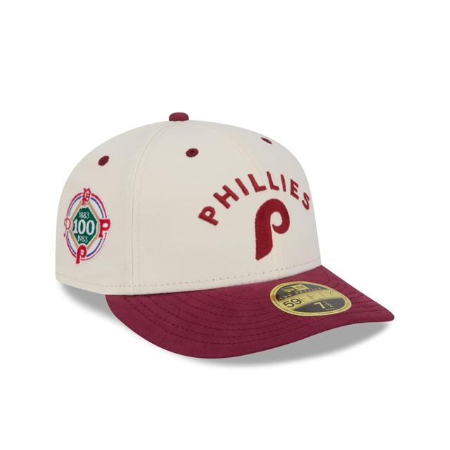 Philadelphia Phillies Vintage Stack Low Profile 59FIFTY Fitted Hat Male Product Image