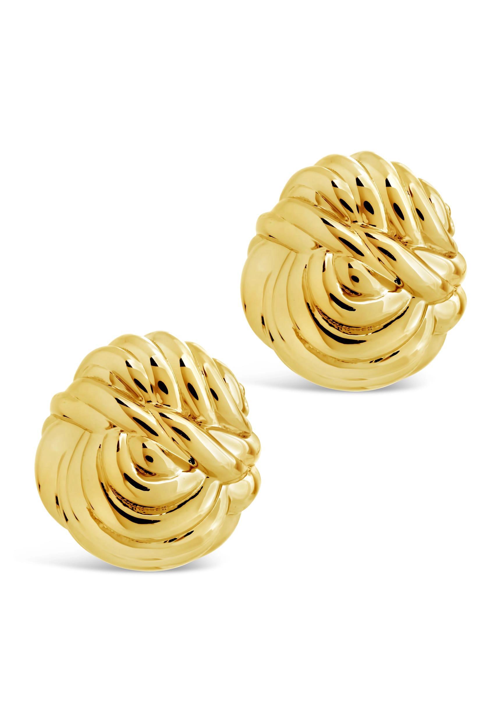 Brioche Twist Stud Earrings Product Image