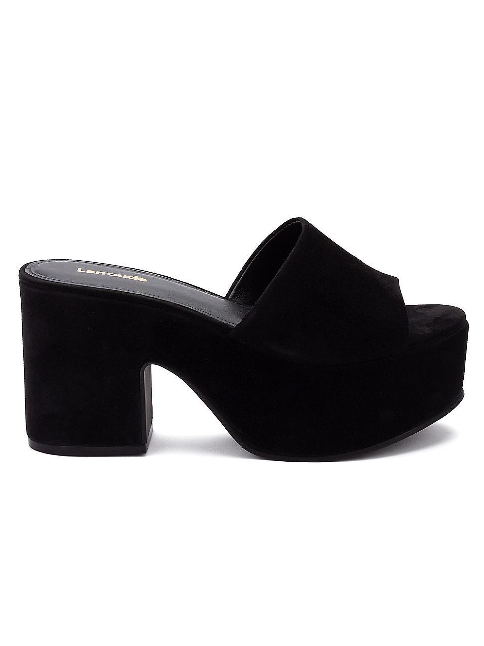 Womens Miso Suede Platform Mules product image