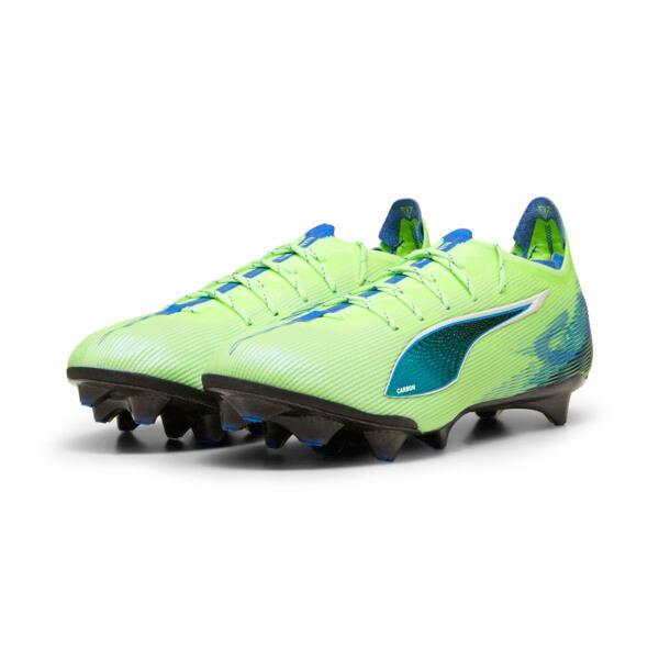 PUMA ULTRA 5 CARBON Firm Ground Men's Soccer Cleats Shoes in Fizzy Apple/White/Bluemazing Product Image