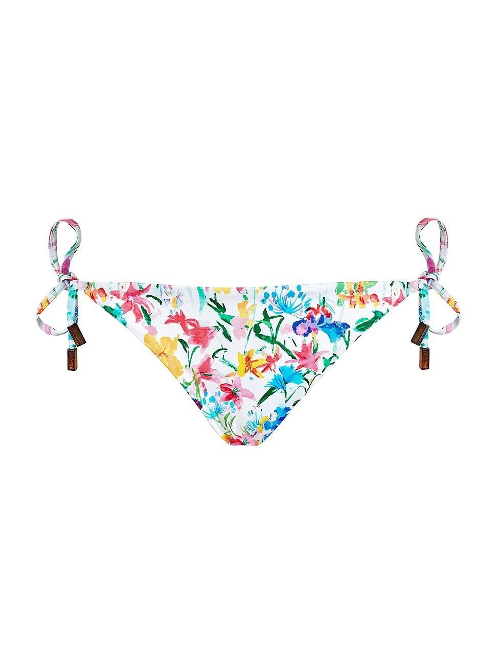 Womens Happy Flow Floral Side-Tie Bikini Bottom Product Image