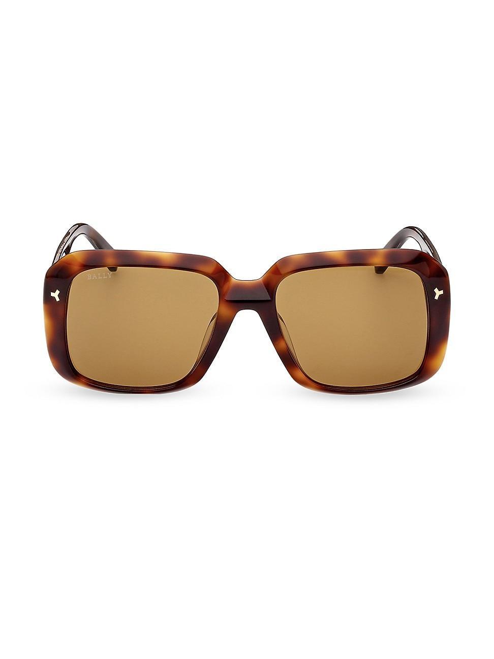 Mens 57MM Square Acetate Sunglasses Product Image