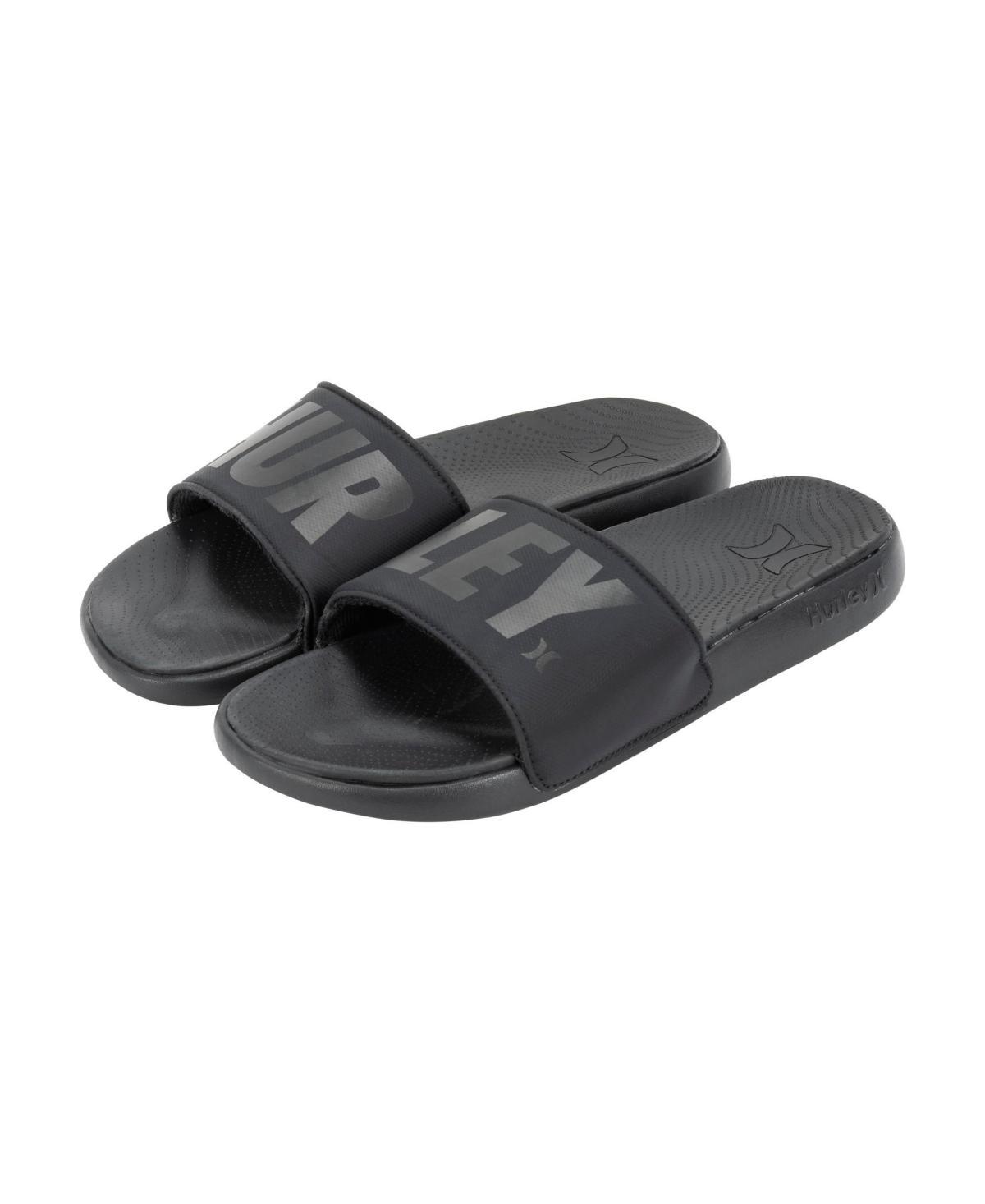 Hurley Mens Jumbo Tier Slide Sandals - Black Product Image