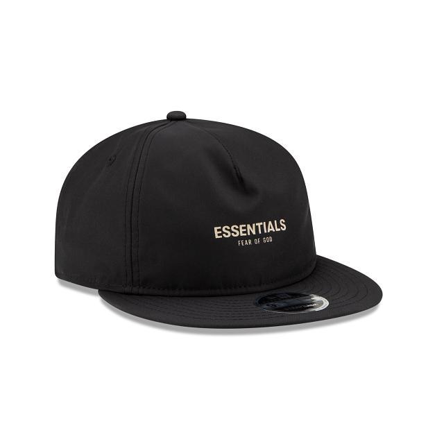 Fear Of God Essentials Retro Crown Black 9FIFTY Strapback Hat Male Product Image