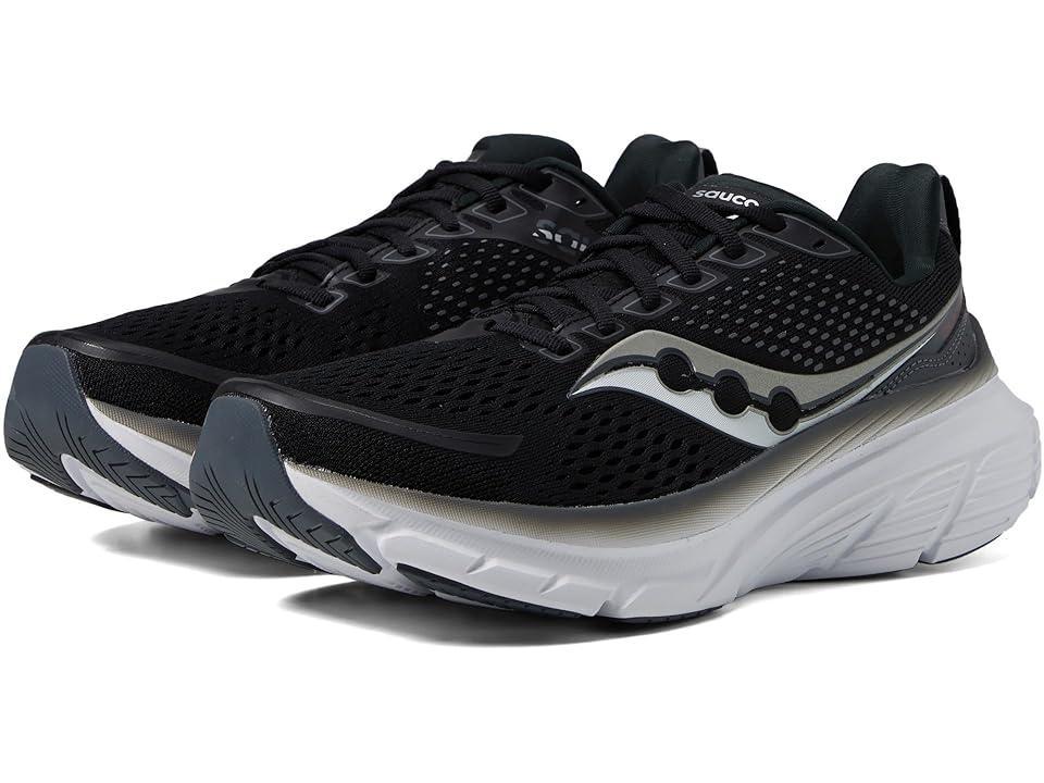 Saucony Mens Saucony Guide 17 - Mens Shoes Shadow/White/Black Product Image