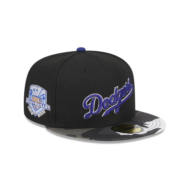 Los Angeles Dodgers Metallic Camo 59FIFTY Fitted Hat Male Product Image