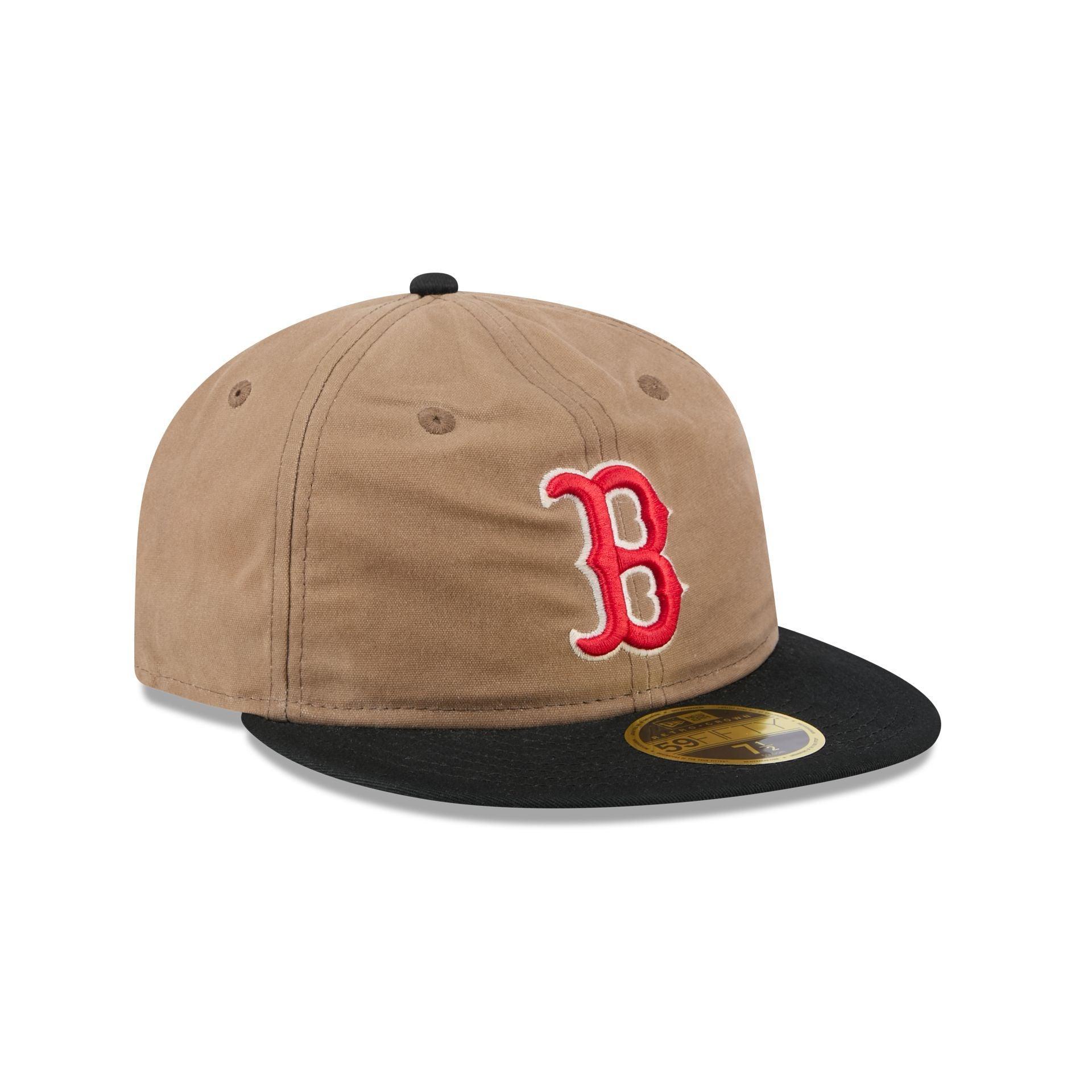 Boston Red Sox Wax Canvas Retro Crown 59FIFTY Fitted Hat Male Product Image