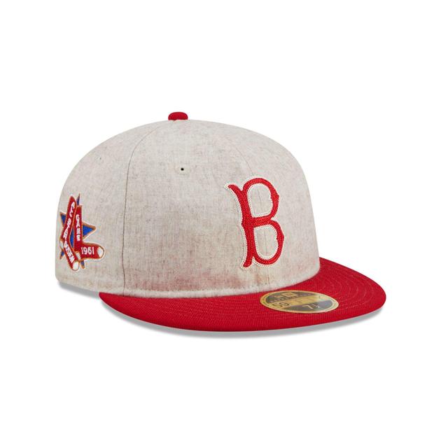 Boston Red Sox Melton Wool Retro Crown 59FIFTY Fitted Hat Male Product Image