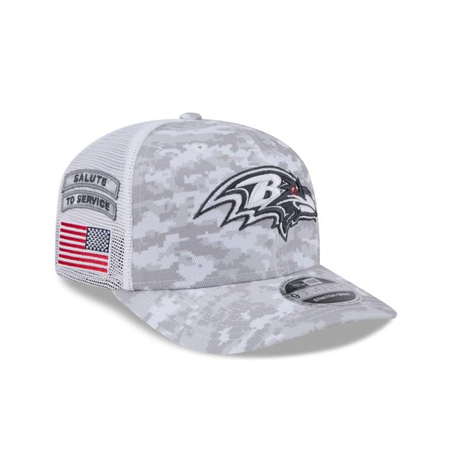 Baltimore Ravens 2024 Salute to Service 9SEVENTY Trucker Hat Male Product Image