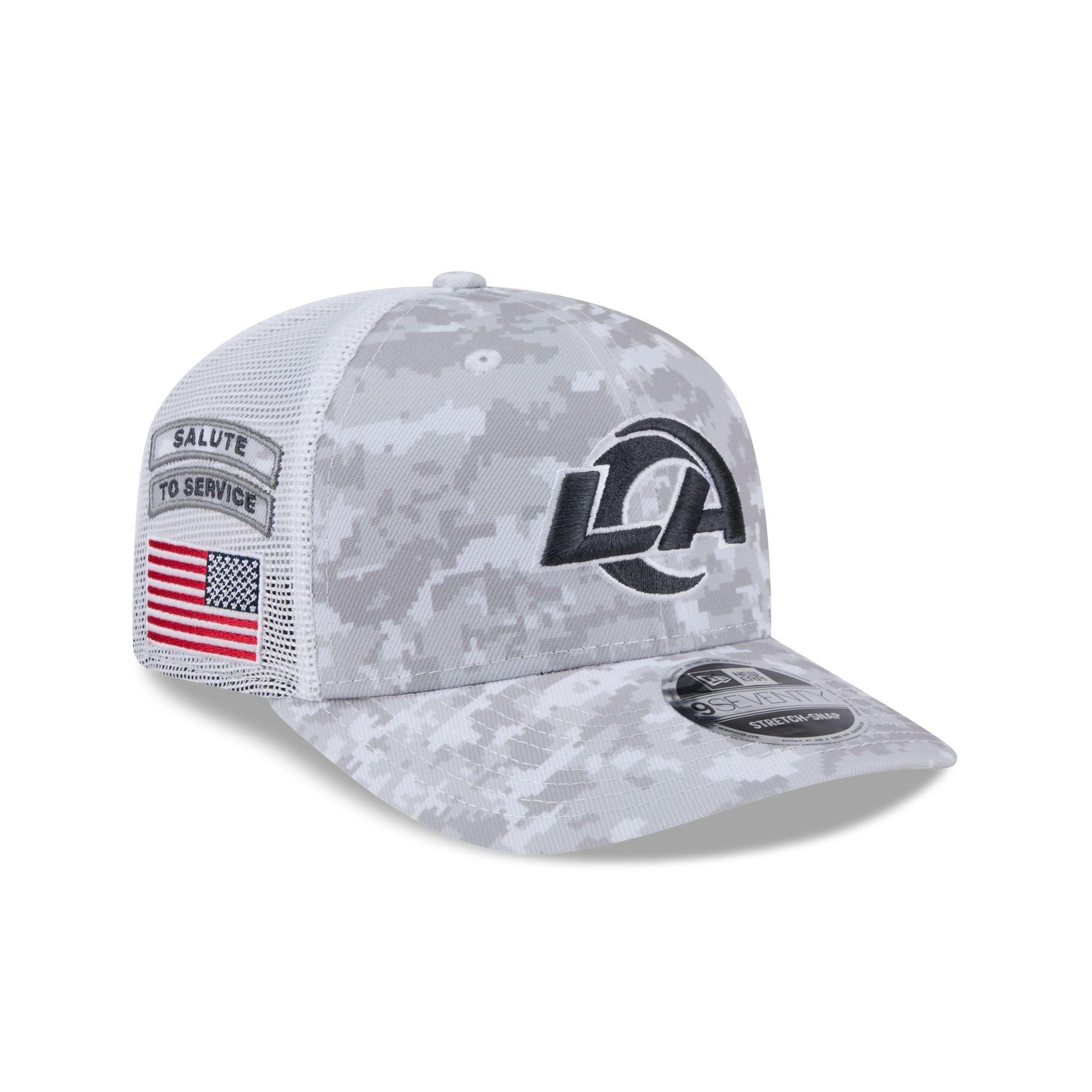 Los Angeles Rams 2024 Salute to Service 9SEVENTY Trucker Hat Male Product Image