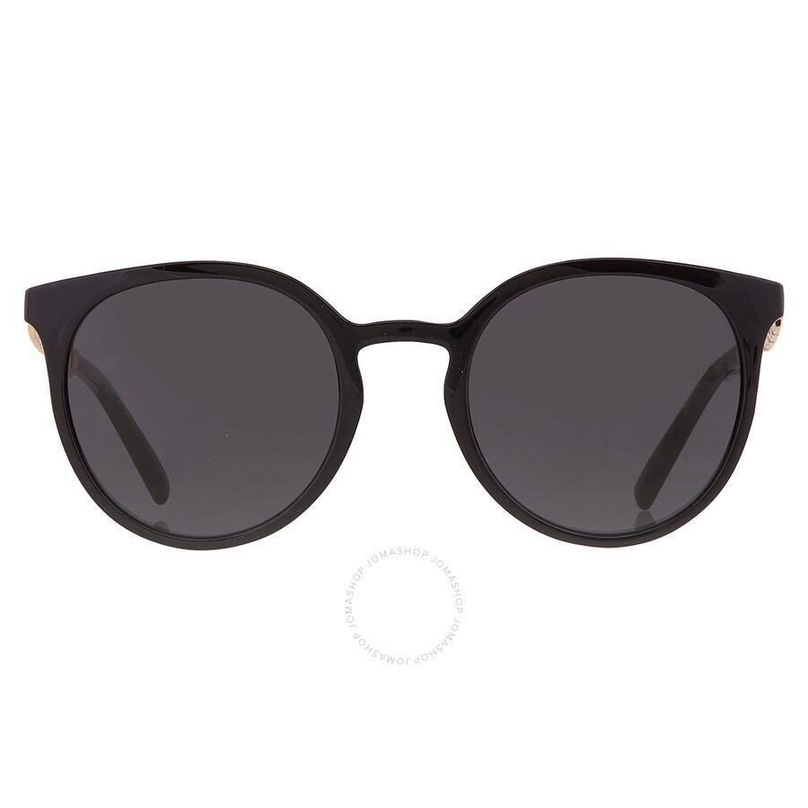 DOLCE & GABBANA Dolce And Gabbana Dark Grey Teacup Ladies Sunglasses Dg6189u 501/87 52 In Black / Dark / Gold / Grey Product Image