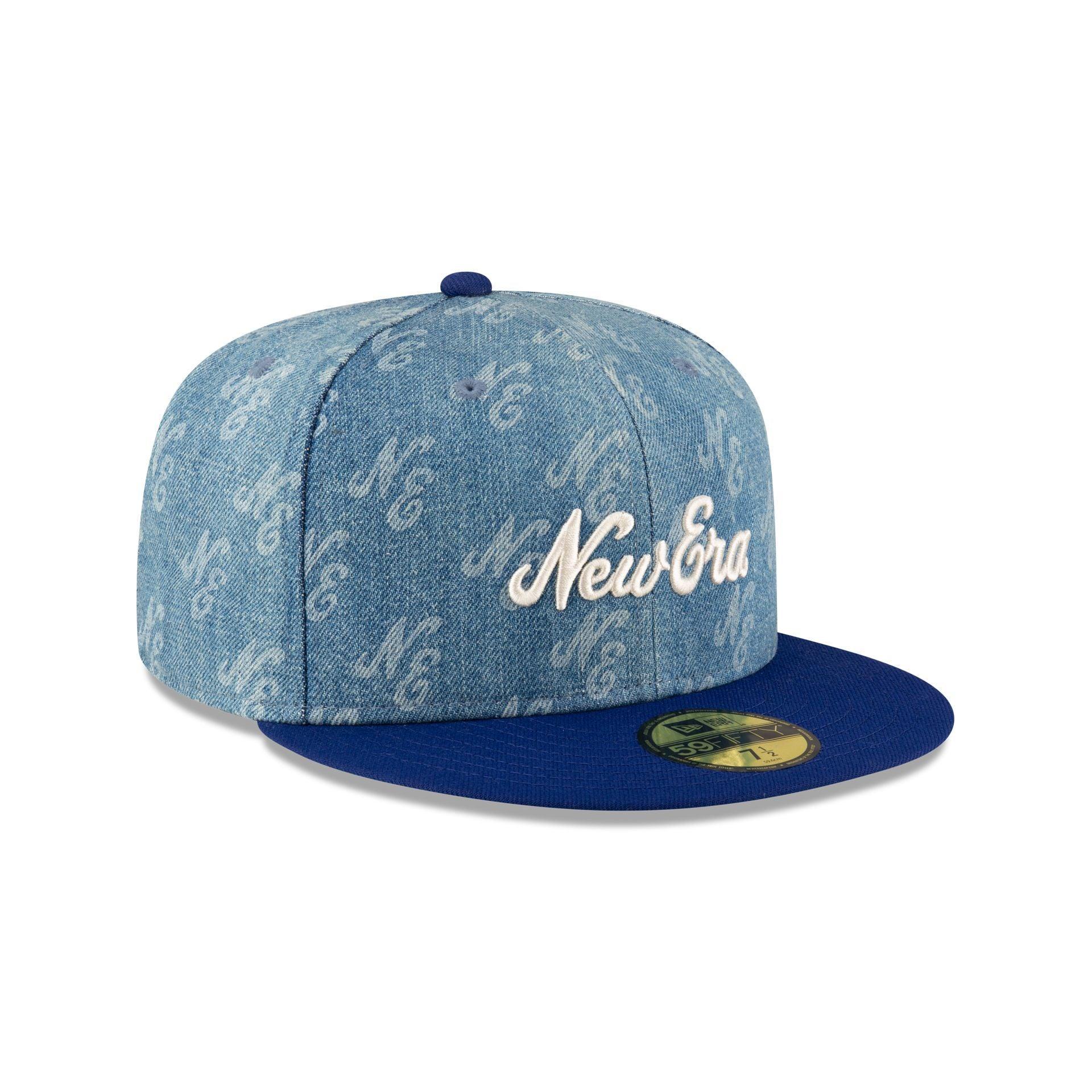 New Era Cap Laser Burn Out Denim 59FIFTY Fitted Hat Male Product Image