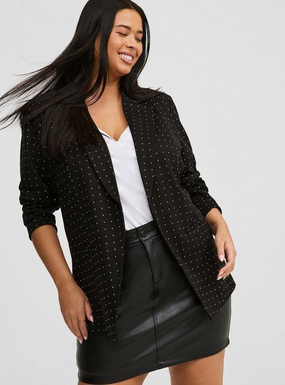 Rhinestone Ponte Parker Blazer product image