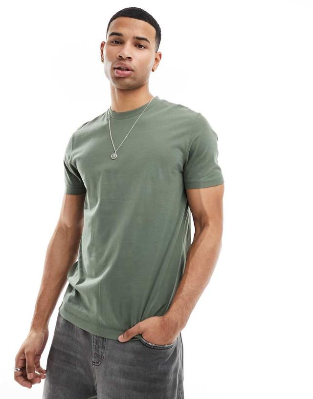 ASOS DESIGN essential crew neck t-shirt in khaki Product Image