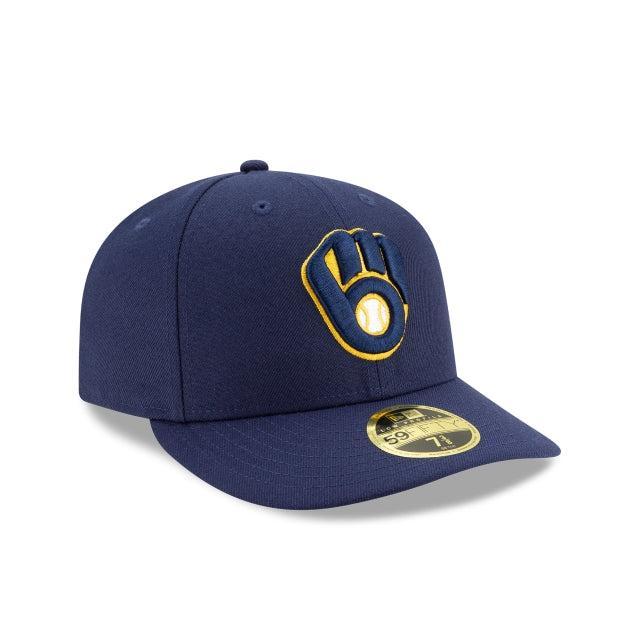 Milwaukee Brewers Authentic Collection Low Profile 59FIFTY Fitted Hat Male Product Image