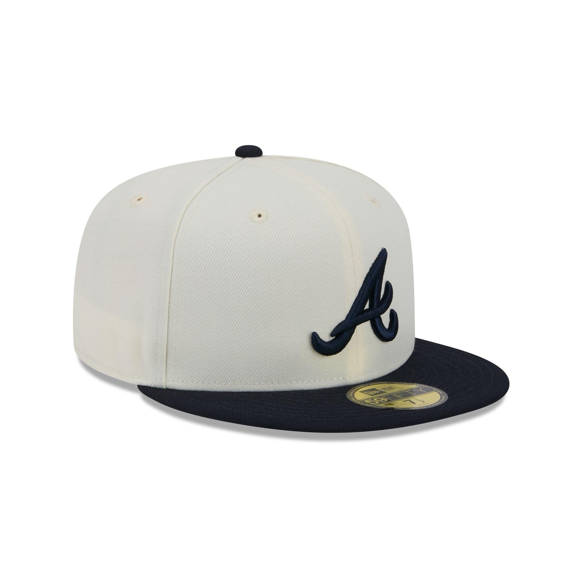 Atlanta Braves Chrome 59FIFTY Fitted Hat Male Product Image