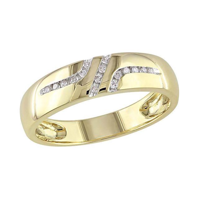 Stella Grace 10k Gold 1/10 Carat T.W. Diamond Band, Mens Yellow Product Image