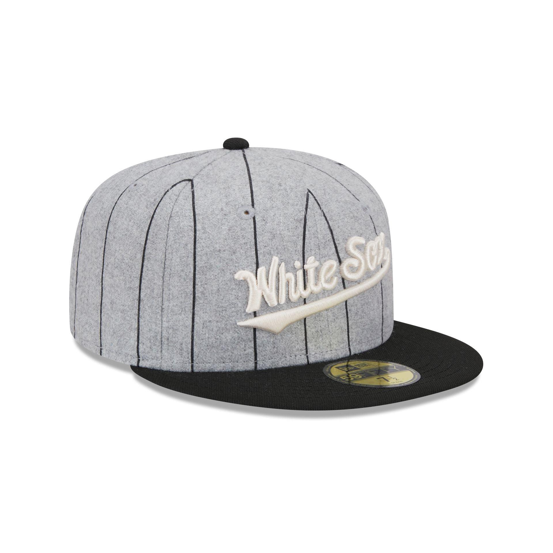 Chicago White Sox Heather Pinstripe 59FIFTY Fitted Hat Male Product Image