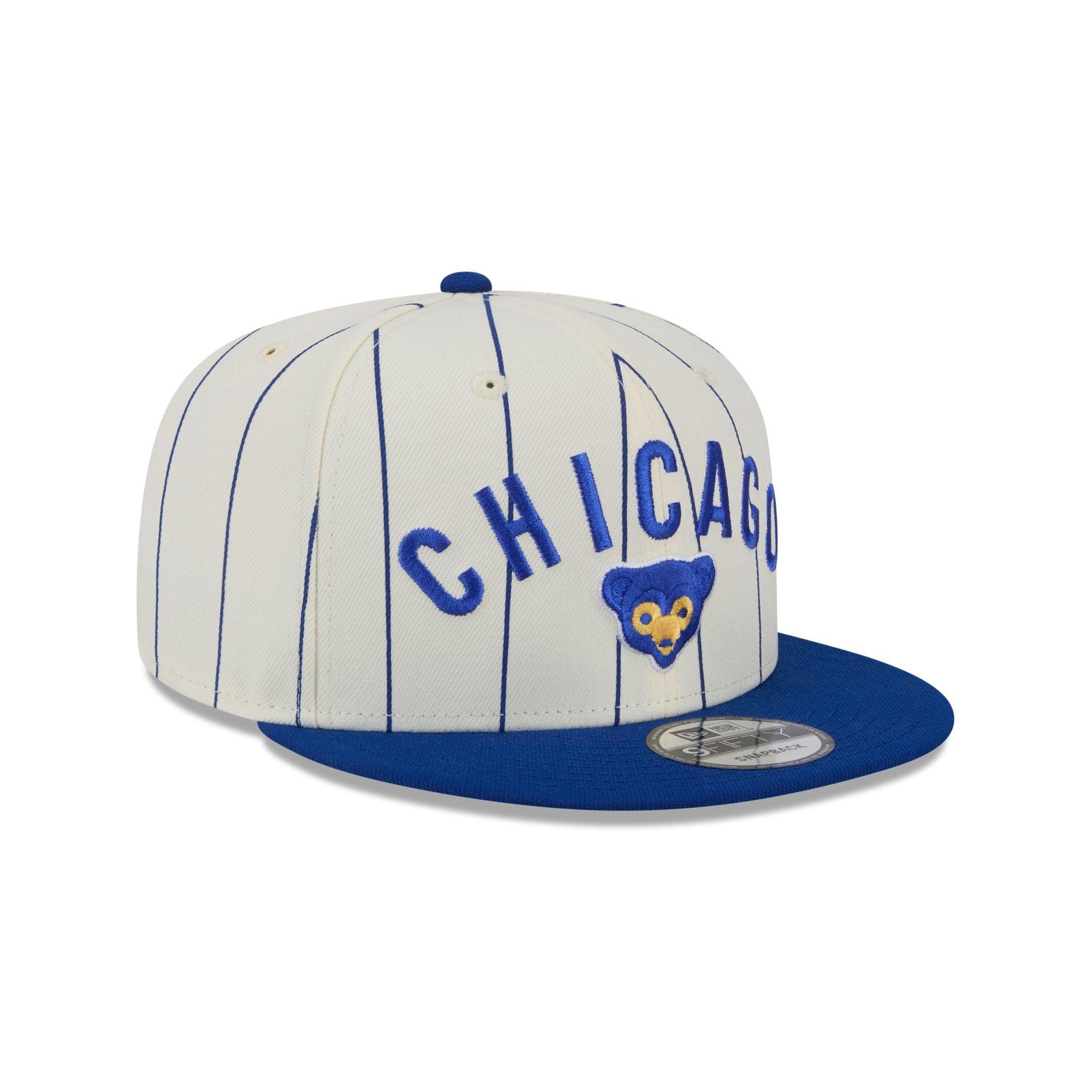 Chicago Cubs Jersey Pinstripe 9FIFTY Snapback Hat Male Product Image