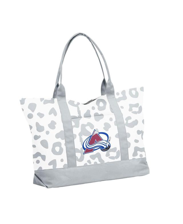 Womens Colorado Avalanche Leopard Pattern Tote - White Product Image